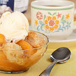 What Ice Cream Goes with Peach Cobbler?