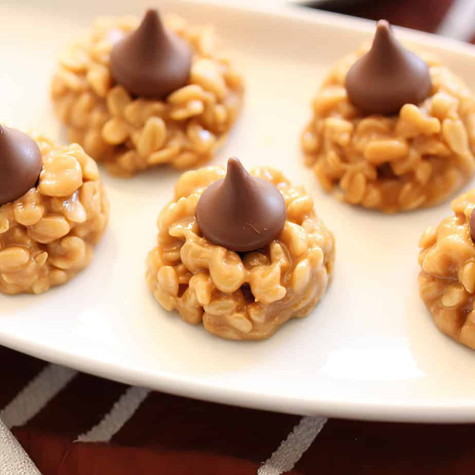 No Bake Peanut Butter Blossoms (Zoomed Out)